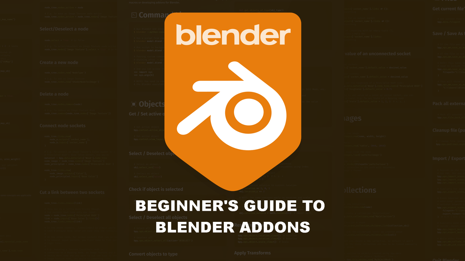 Blender Addons For Beginners PDF Thumbnail